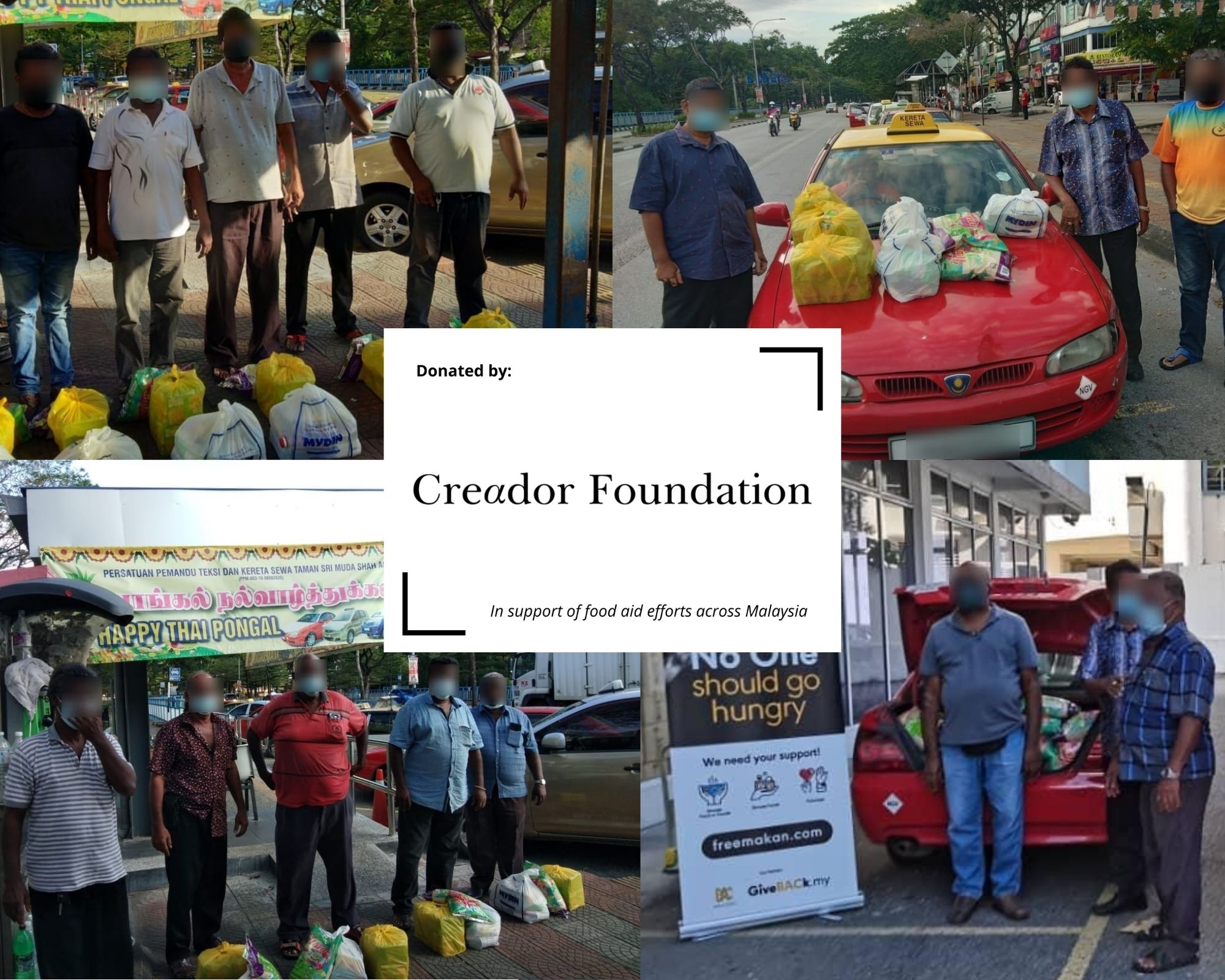 Creador Foundation’s Generous Donation Feeds Taxi Drivers In Shah Alam